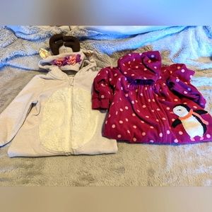 Set of 2 Fleece Onesies